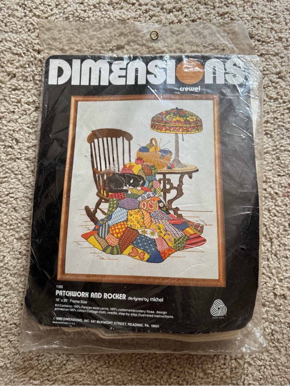 Dimensions “Patchwork and Rocker” Crewel Kit